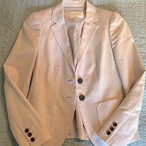 Banana Republic Jacket with an Ann Taylor sleeveless blouse underneath